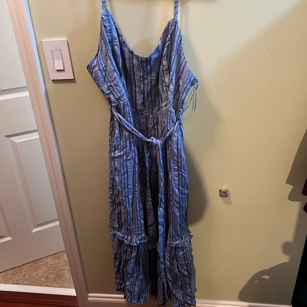 Spaghetti strap dress.